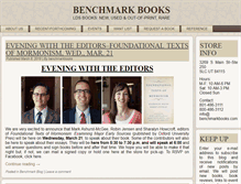 Tablet Screenshot of benchmarkbooks.com